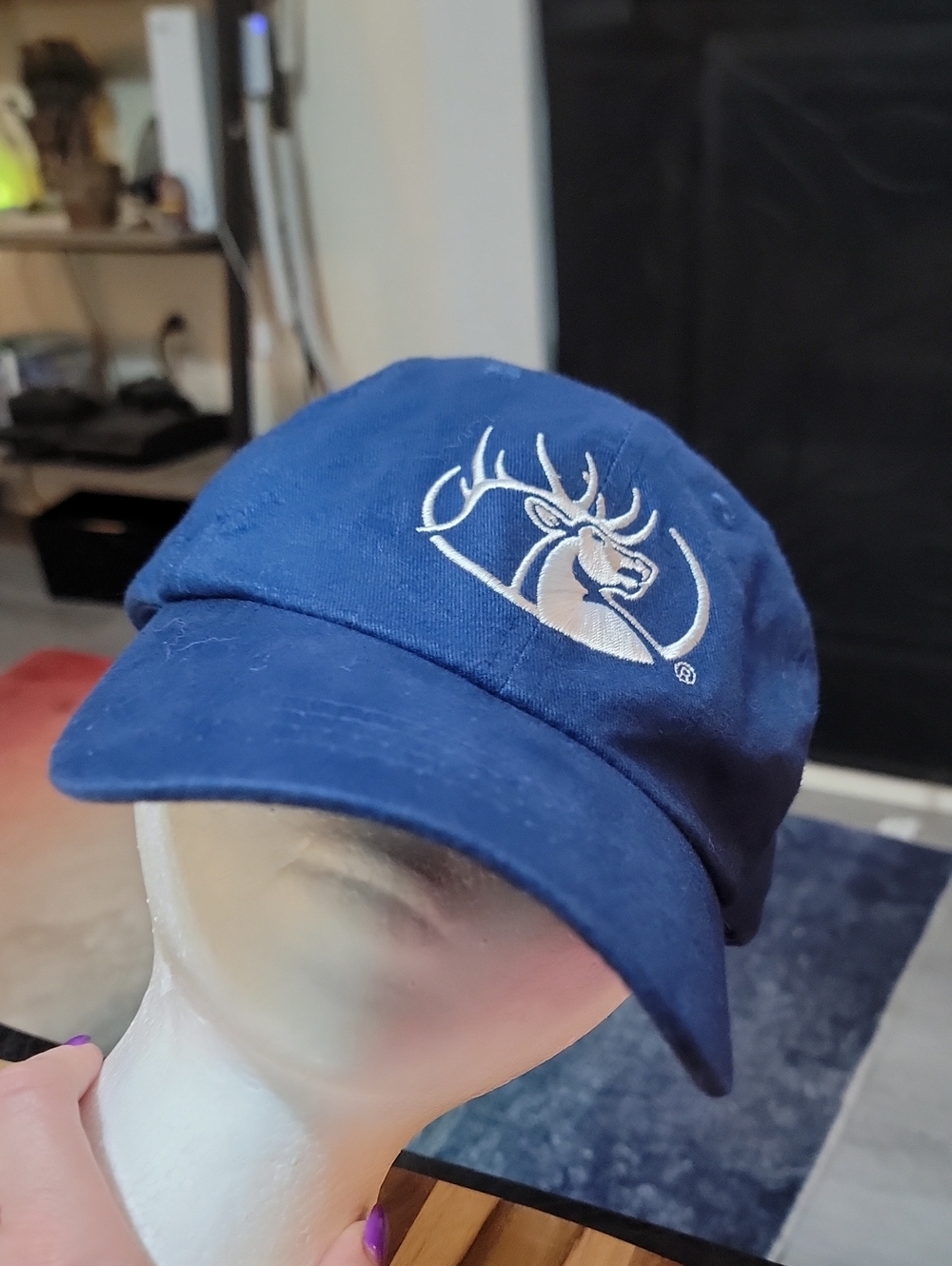 Blue Embroidered Deer Logo Baseball Cap - Browning